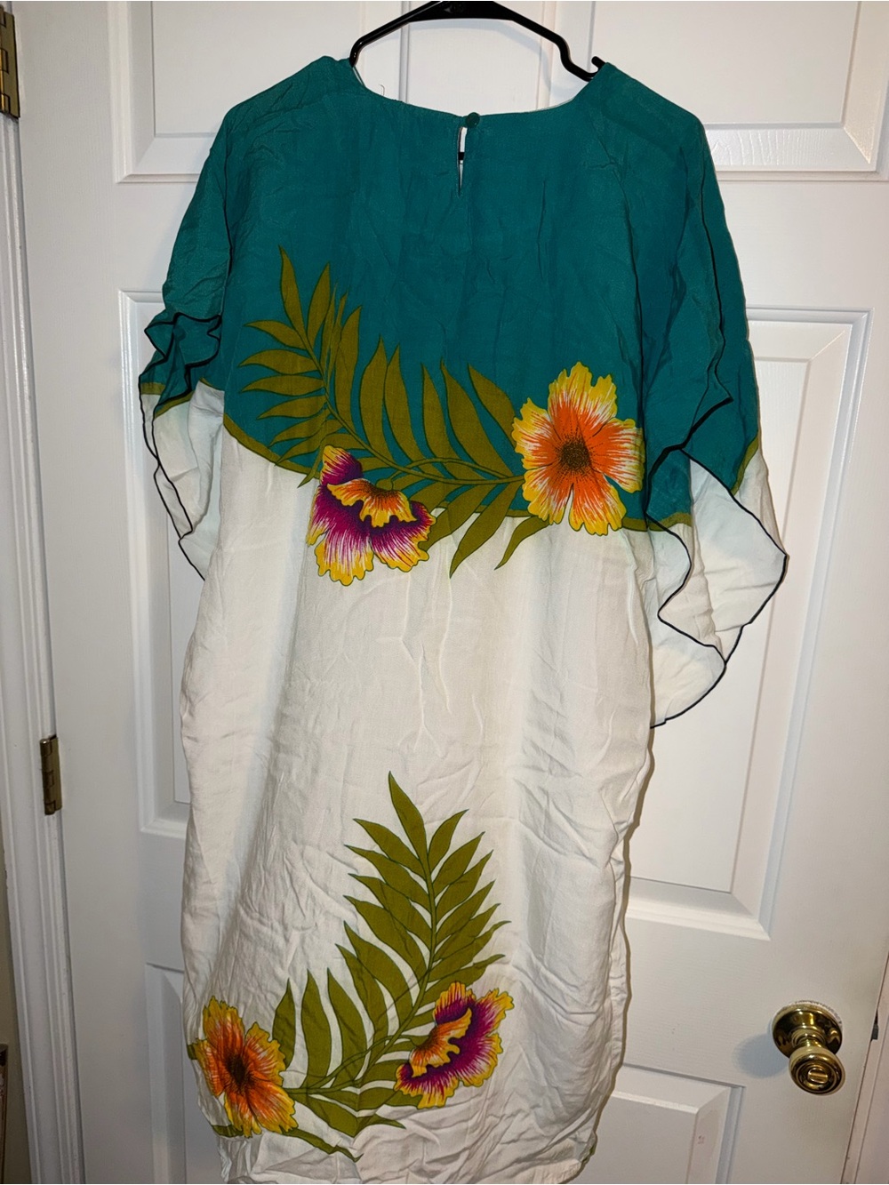 Vintage Indonesian Batik Elok Caftan open size up to Lg - Picture 5 of 8